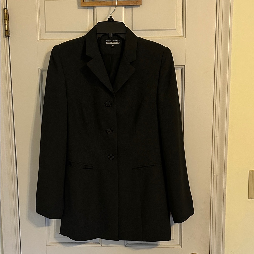 Long dark grey blazer